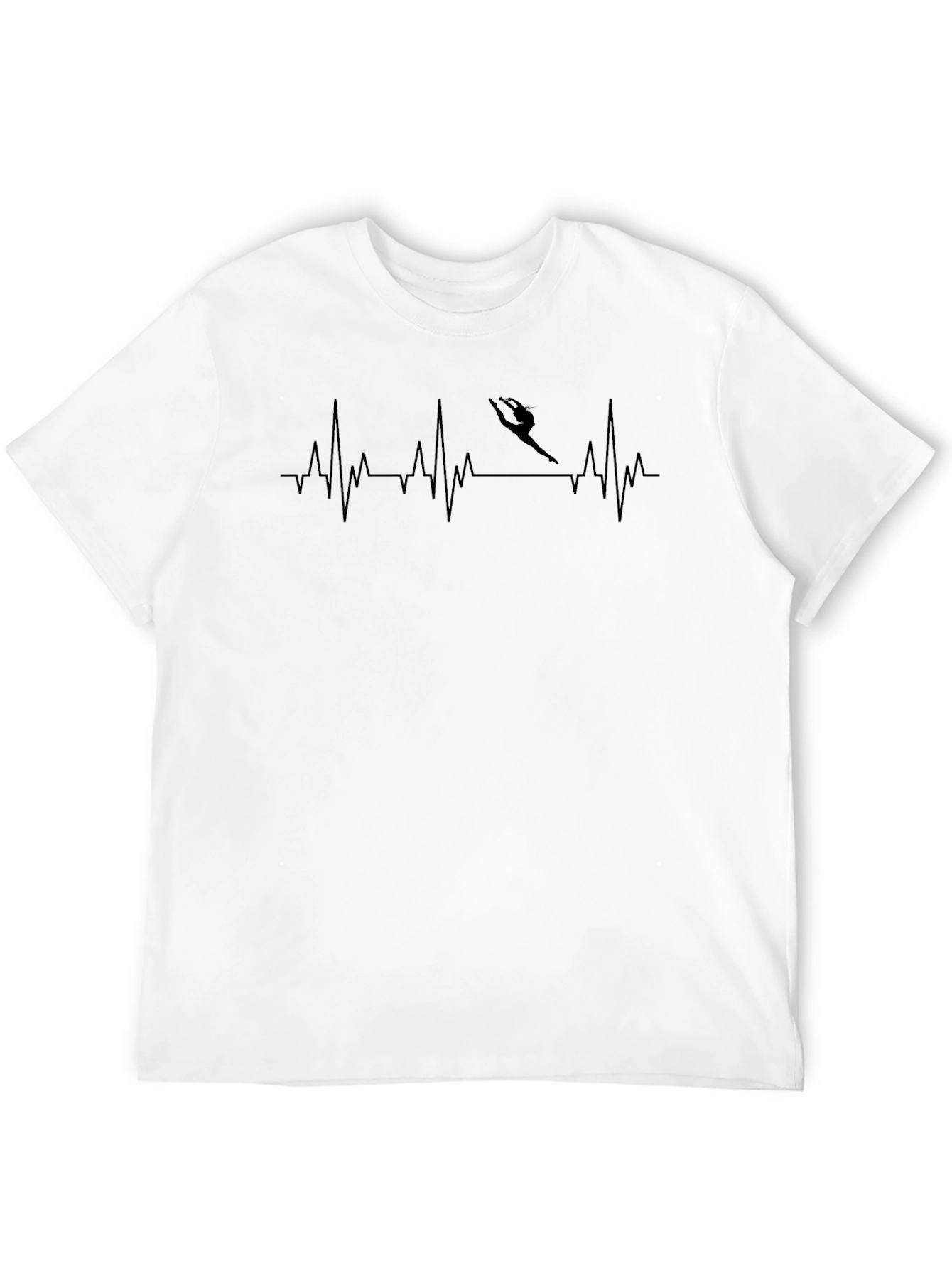 Gymnastics Heartbeat T-Shirt - Black