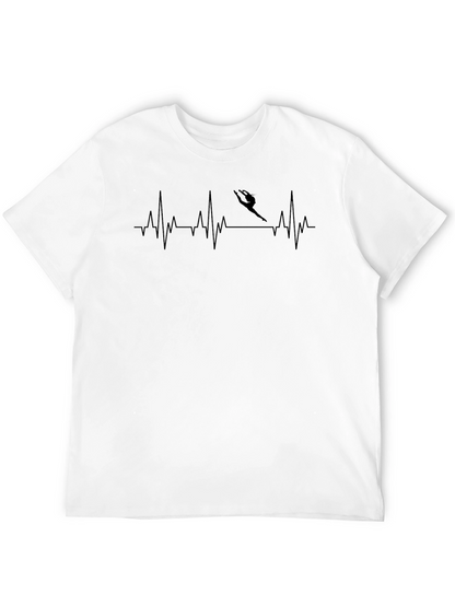 Gymnastics Heartbeat T-Shirt - Black