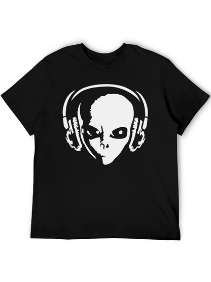 Alien DJ Graphic Tee - Stylish Music Lover T-Shirt