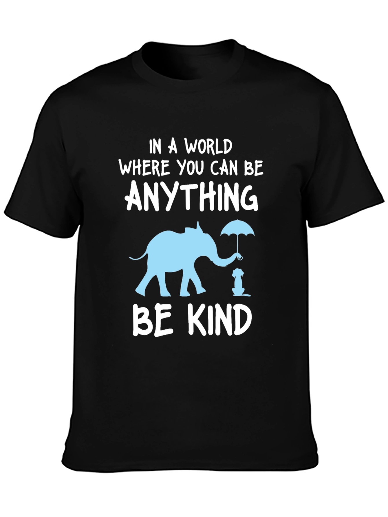 Be Kind T-Shirt: Elephant and Dog Graphic Tee