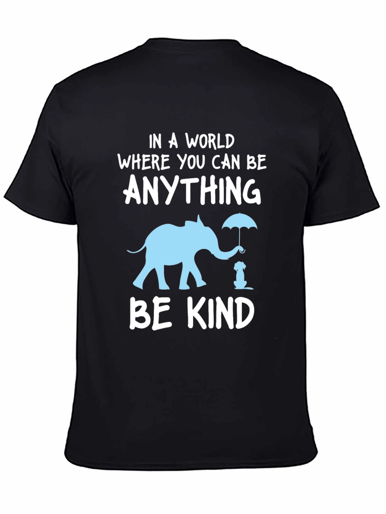 Be Kind T-Shirt: Elephant and Dog Graphic Tee