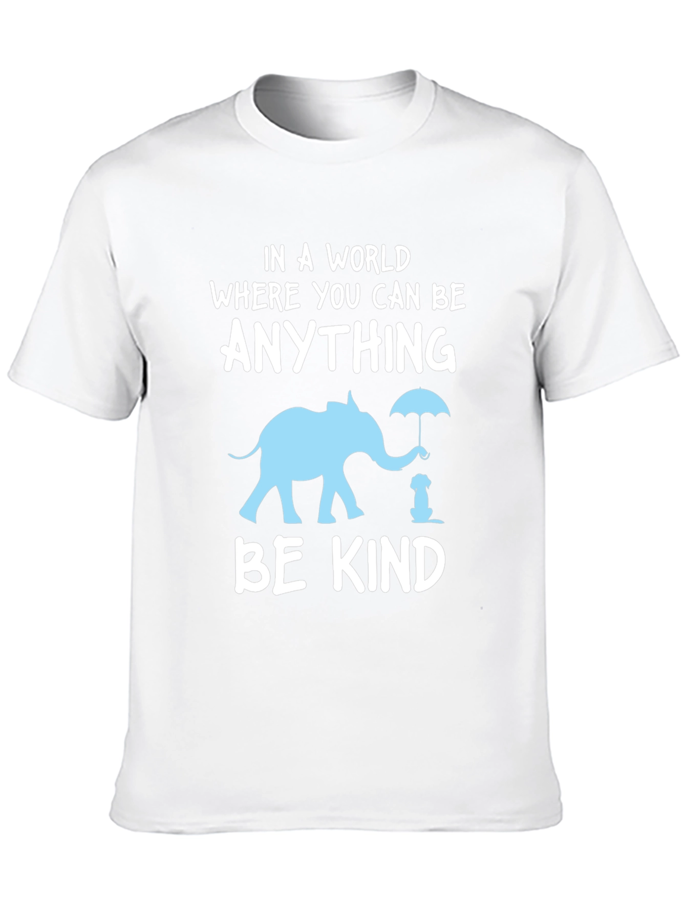 Be Kind T-Shirt: Elephant and Dog Graphic Tee
