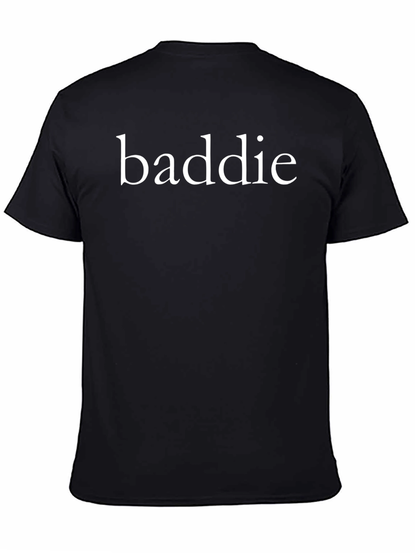 Baddie Graphic Tee - Black Cotton T-Shirt