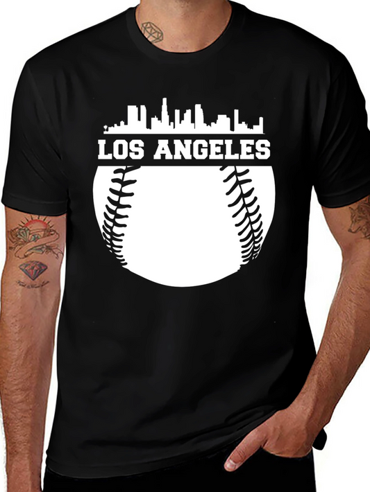 Los Angeles Baseball Graphic Tee - Black