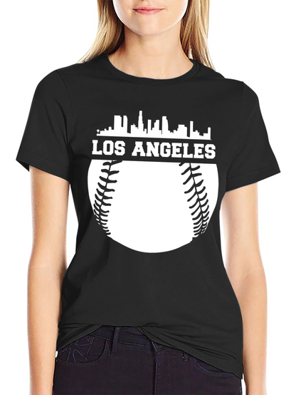Los Angeles Baseball Graphic Tee - Black