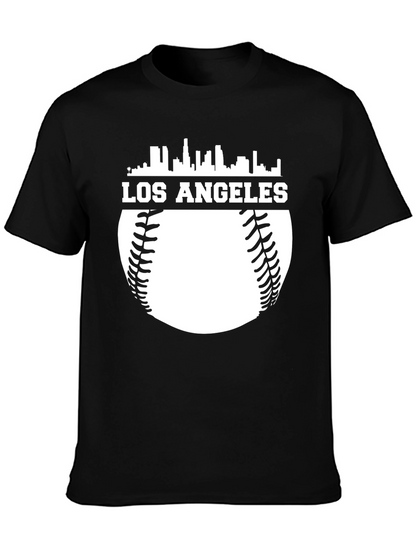 Los Angeles Baseball Graphic Tee - Black