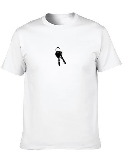 Mens Black Key Graphic T-Shirt