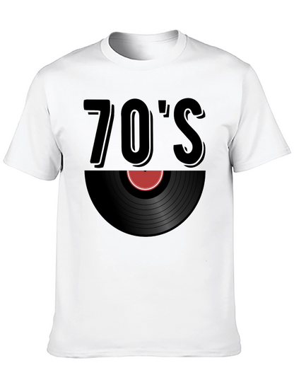 Retro 70s Vinyl Record T-Shirt
