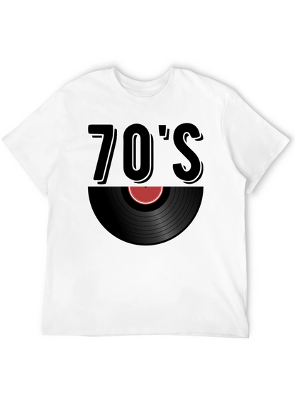 Retro 70s Vinyl Record T-Shirt