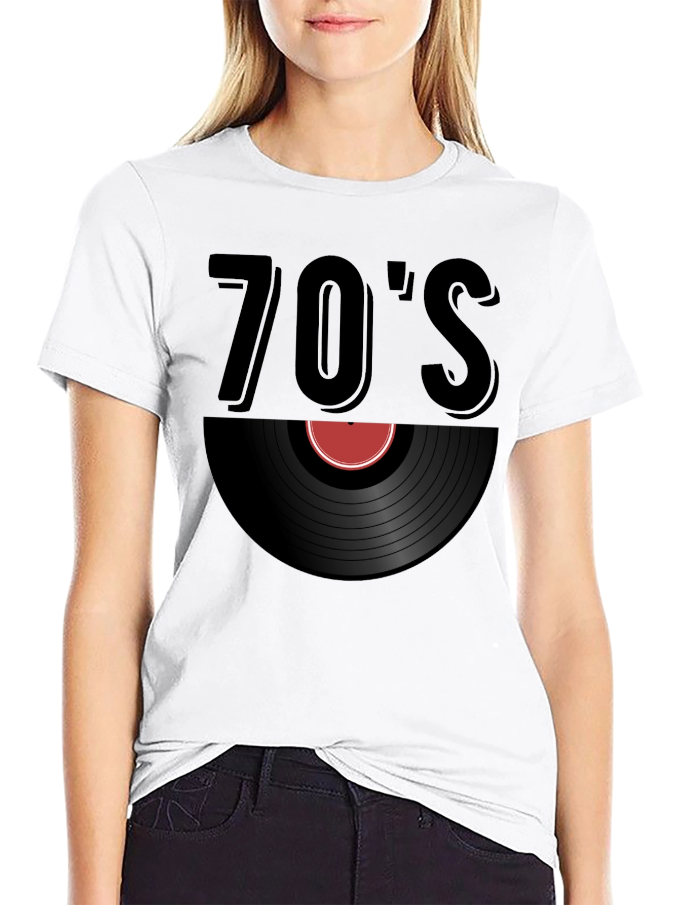 Retro 70s Vinyl Record T-Shirt