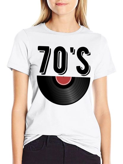 Retro 70s Vinyl Record T-Shirt