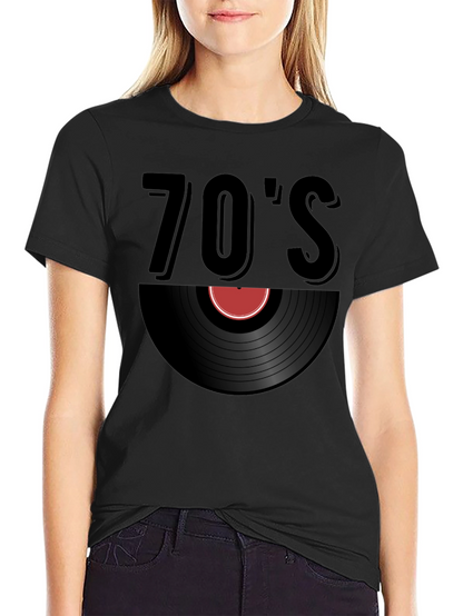 Retro 70s Vinyl Record T-Shirt