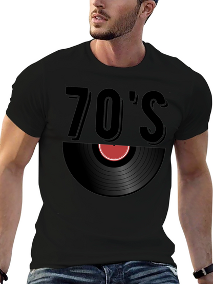 Retro 70s Vinyl Record T-Shirt