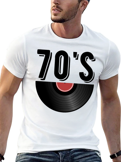 Retro 70s Vinyl Record T-Shirt