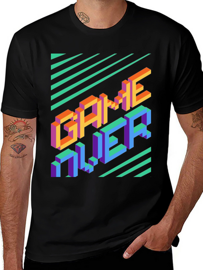 Game Over Pixel Art T-Shirt - Gamer Style