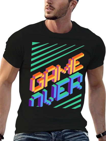 Game Over Pixel Art T-Shirt - Gamer Style