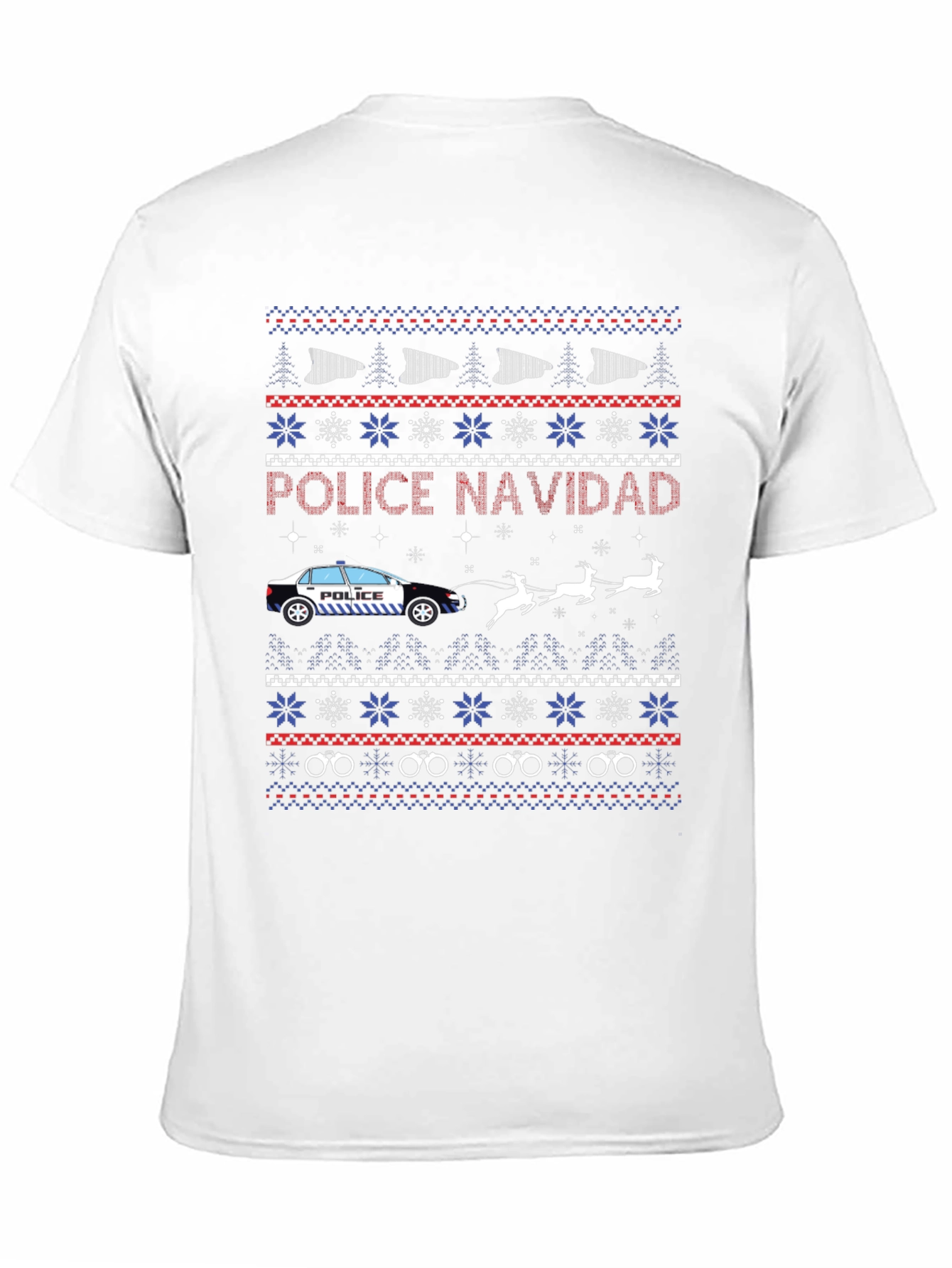 Police Navidad Christmas Sweater T-Shirt