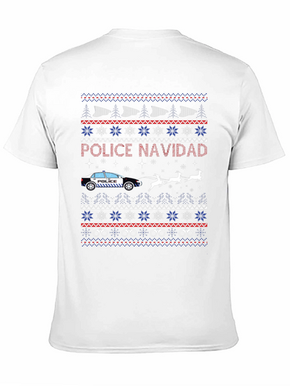 Police Navidad Christmas Sweater T-Shirt