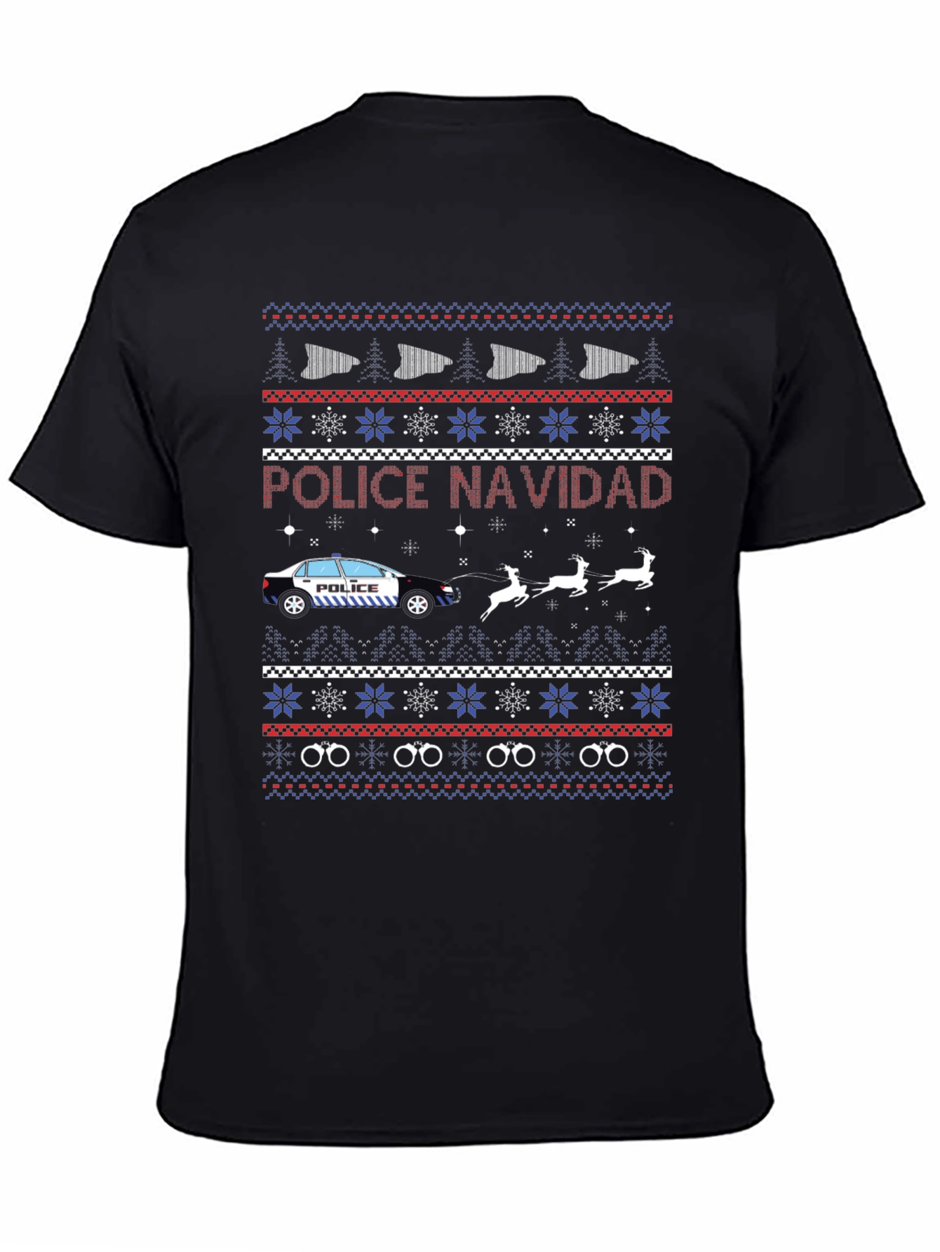 Police Navidad Christmas Sweater T-Shirt