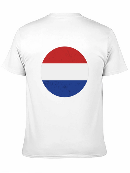 Retro Dutch Flag Graphic Tee - Black