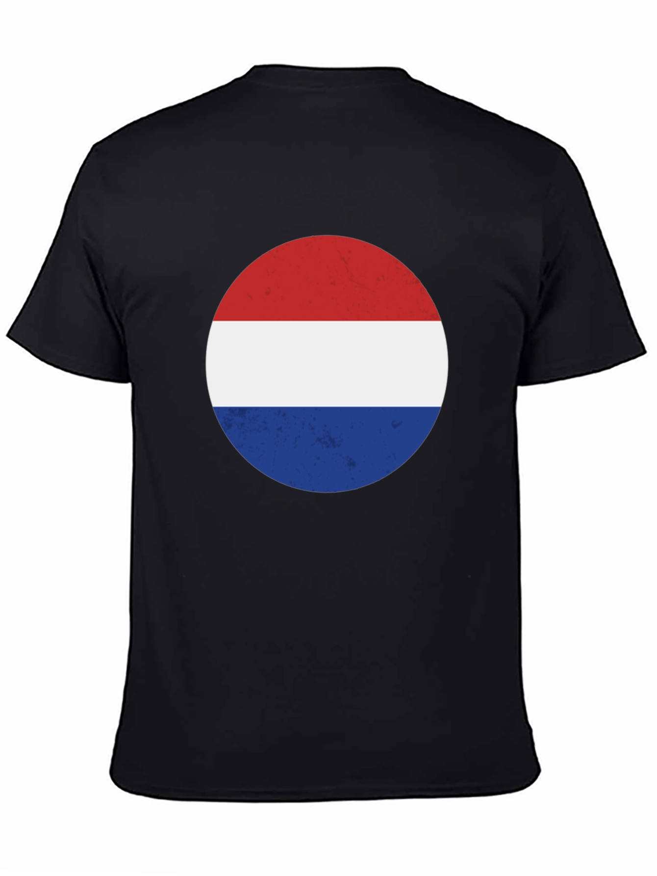 Retro Dutch Flag Graphic Tee - Black