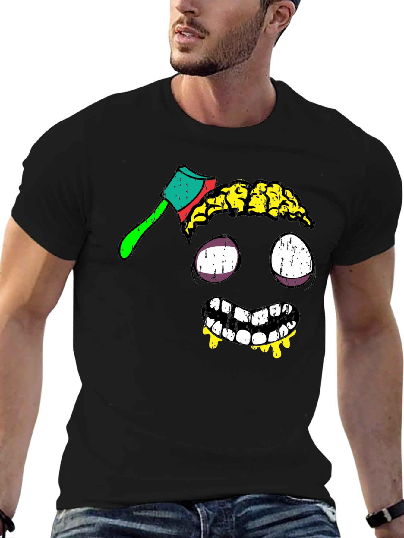 Zombie Brain Axe T-Shirt