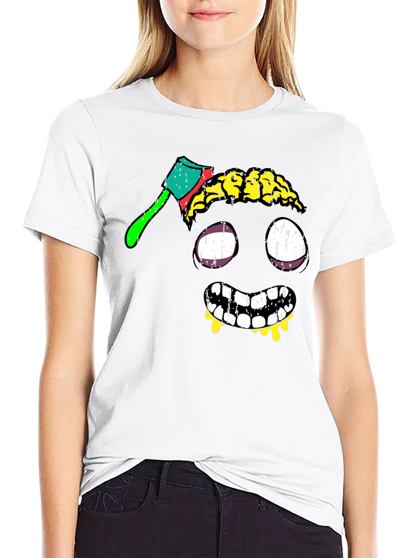 Zombie Brain Axe T-Shirt