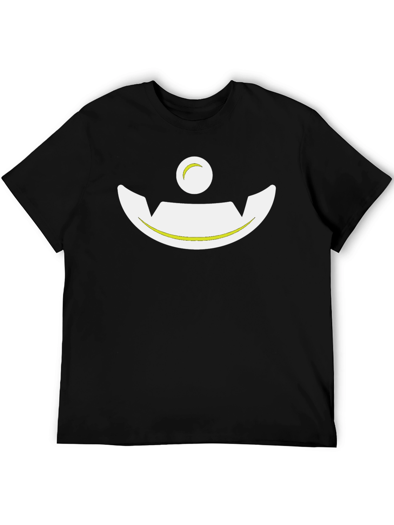 Spooky Smile Graphic Black T-Shirt