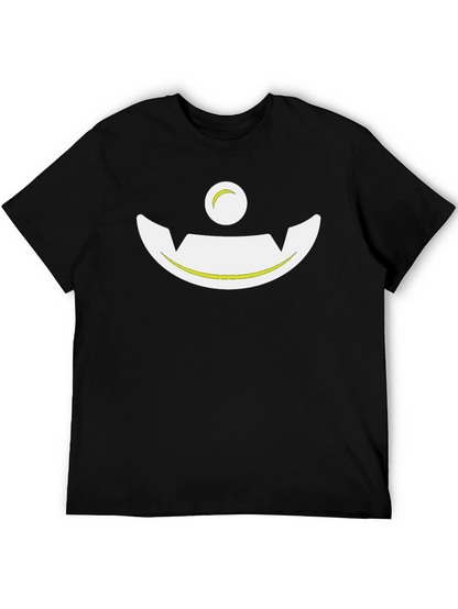 Spooky Smile Graphic Black T-Shirt