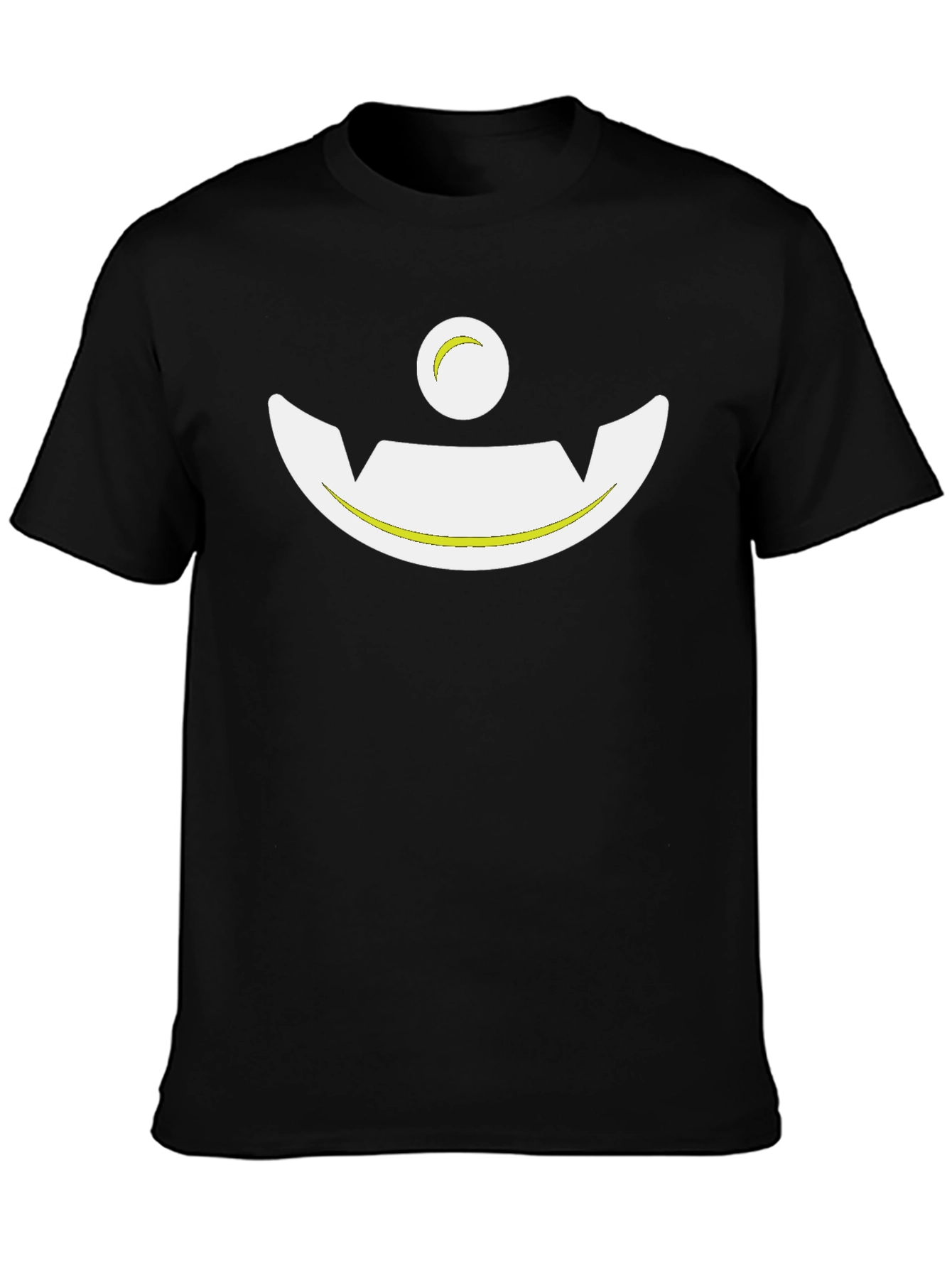 Spooky Smile Graphic Black T-Shirt