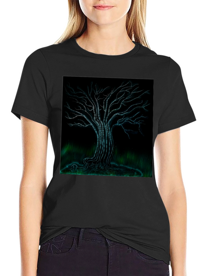 Binary Tree Graphic T-Shirt - Black Modern Tech Style
