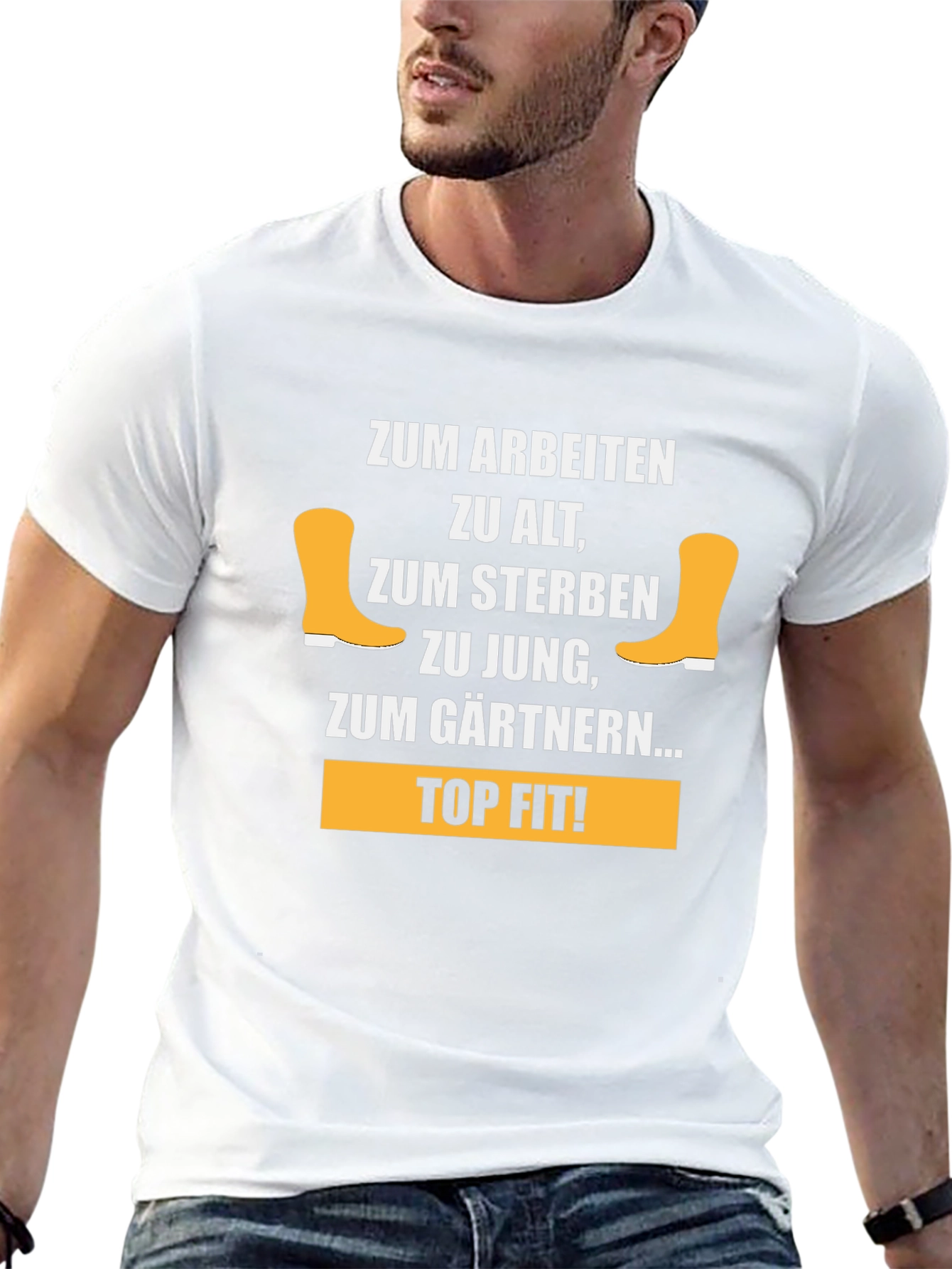 Gardening T-Shirt - Zum Gärtnern... Top Fit!