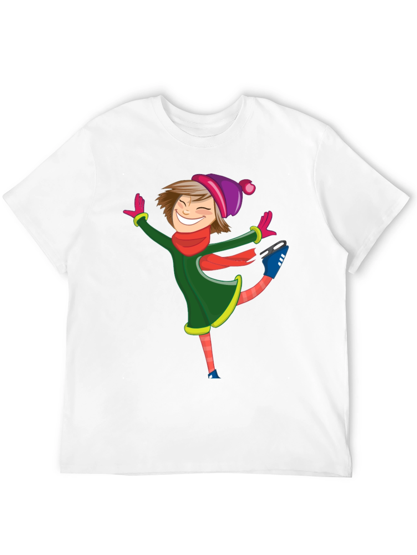 Cartoon Skater Black T-Shirt