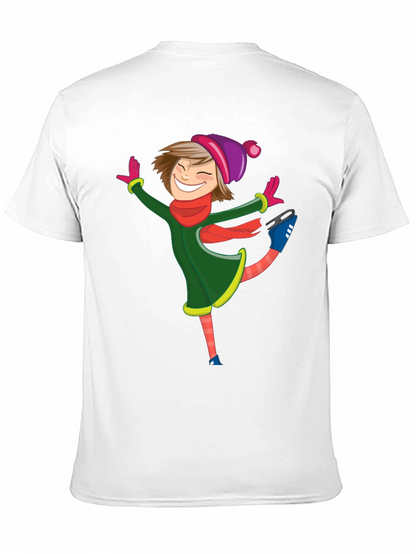 Cartoon Skater Black T-Shirt