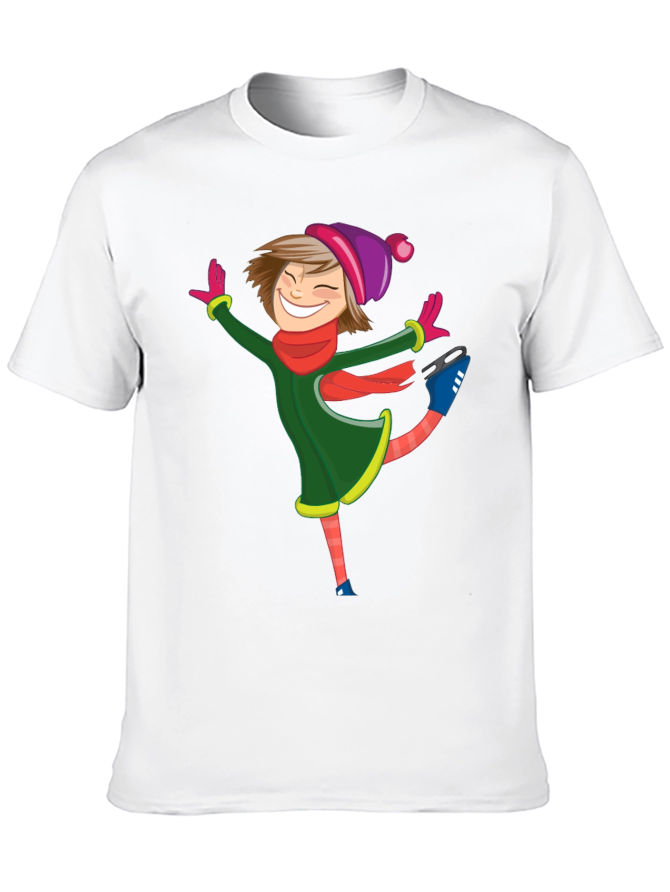 Cartoon Skater Black T-Shirt