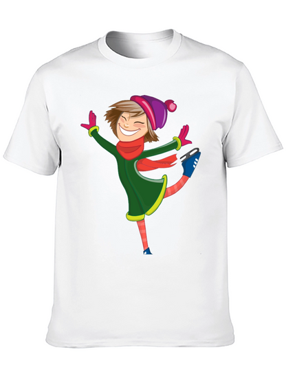 Cartoon Skater Black T-Shirt