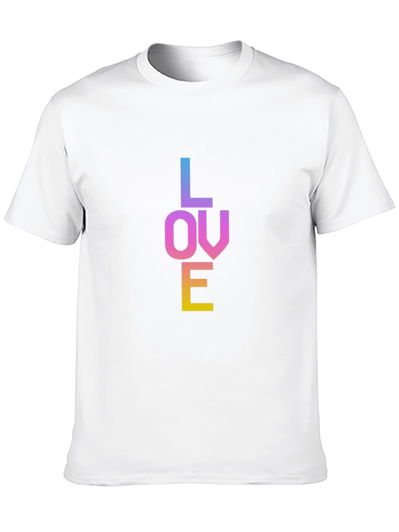 Rainbow LOVE Graphic Black T-Shirt