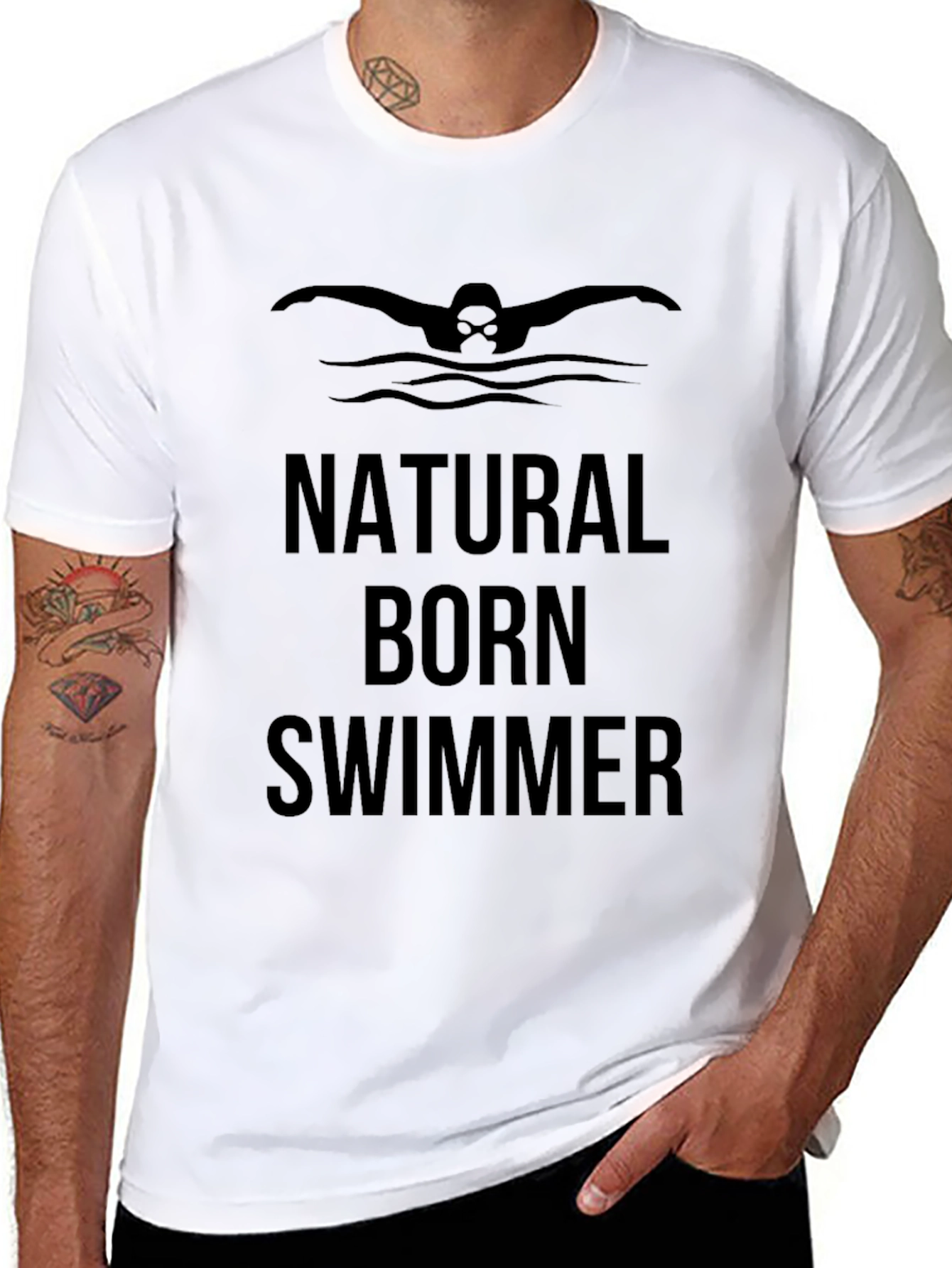 Natural Born Swimmer Graphic Tee