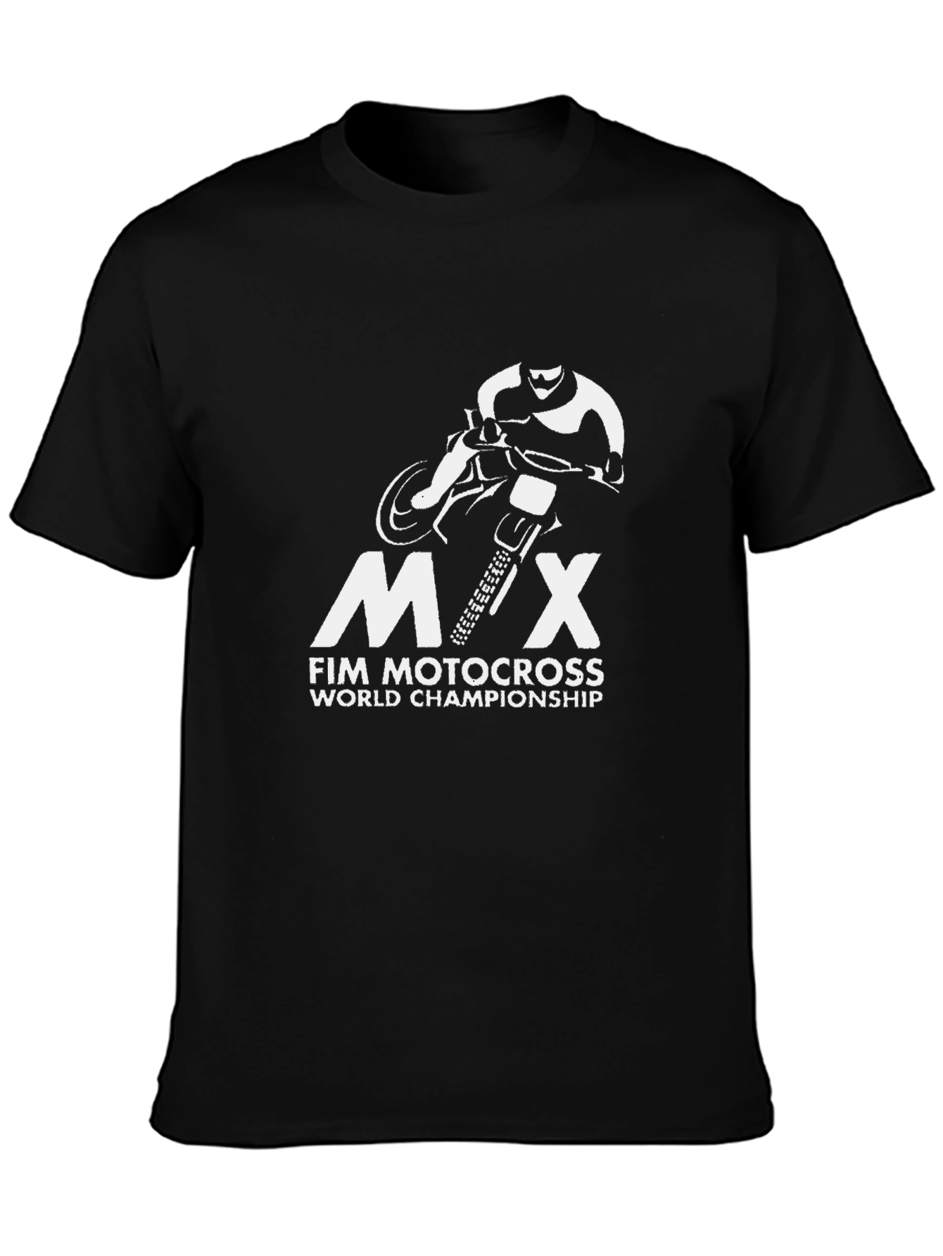 MX FIM Motocross World Championship Black T-Shirt