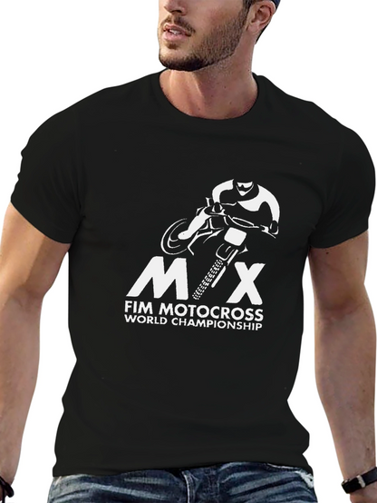MX FIM Motocross World Championship Black T-Shirt