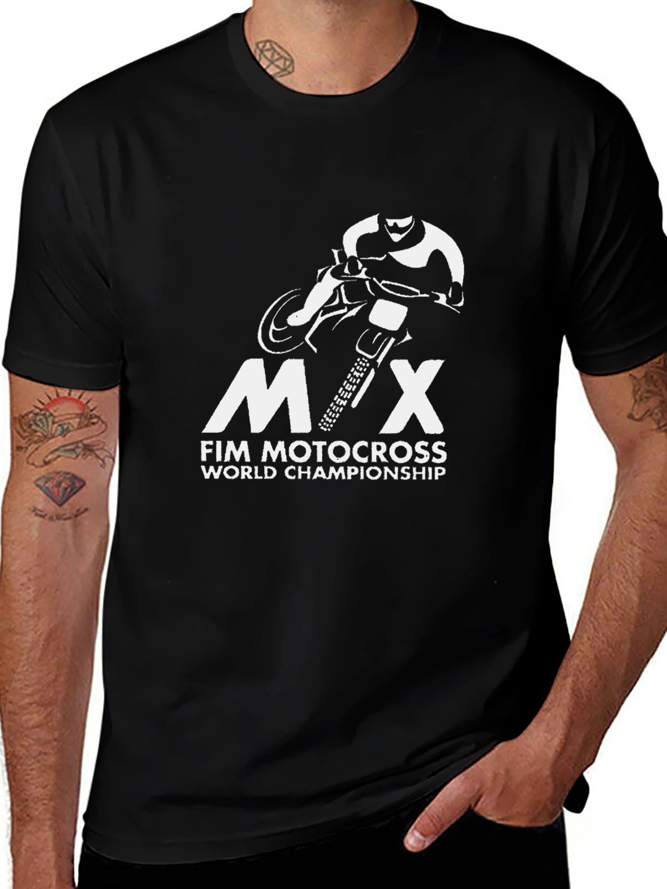 MX FIM Motocross World Championship Black T-Shirt