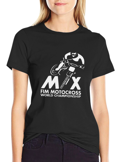 MX FIM Motocross World Championship Black T-Shirt
