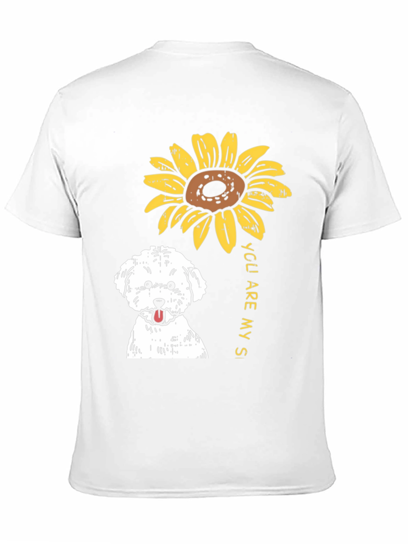 Sunflower Dog T-Shirt - You Are My Sunshine
