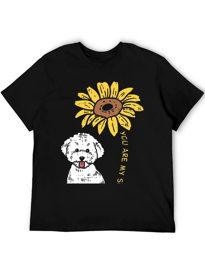 Sunflower Dog T-Shirt - You Are My Sunshine