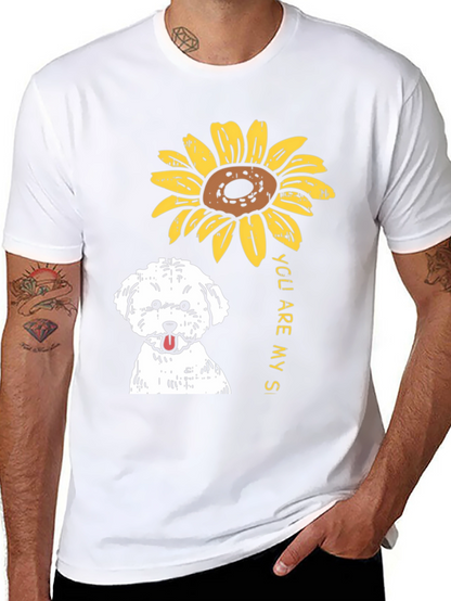 Sunflower Dog T-Shirt - You Are My Sunshine