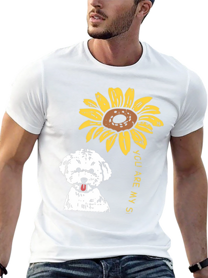 Sunflower Dog T-Shirt - You Are My Sunshine