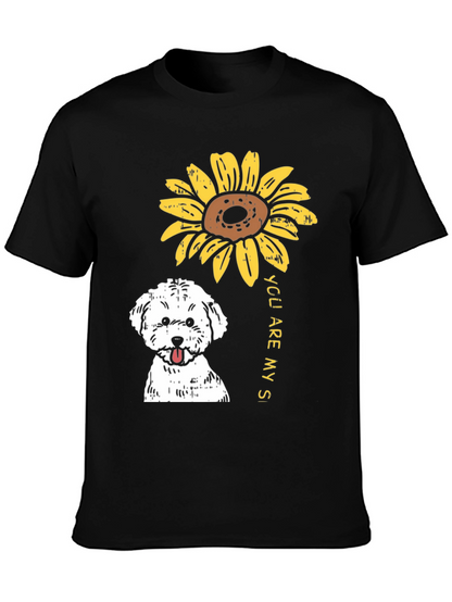 Sunflower Dog T-Shirt - You Are My Sunshine