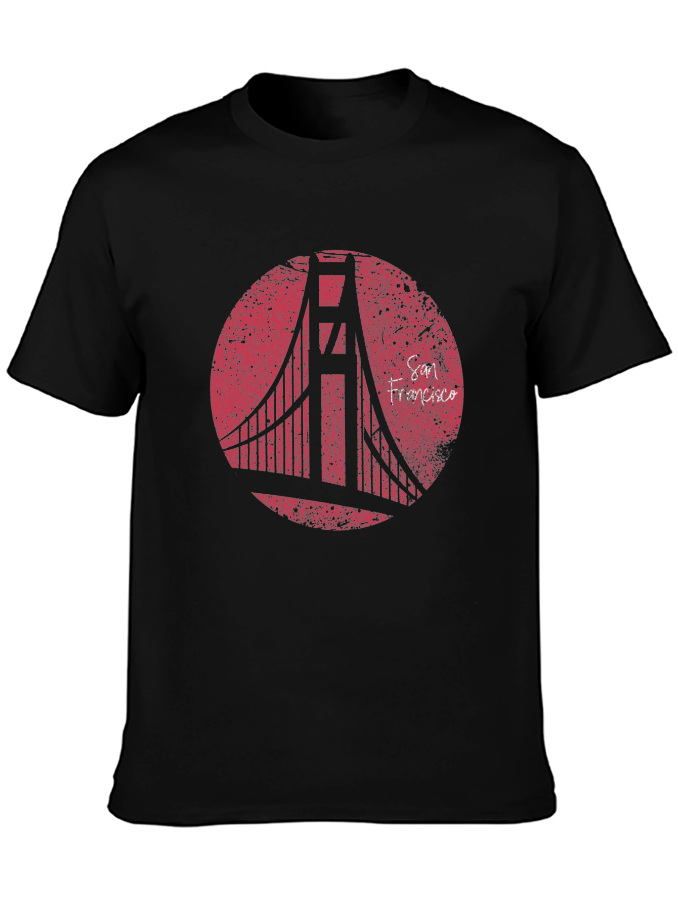 San Francisco Bridge Graphic T-Shirt - Black
