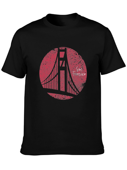 San Francisco Bridge Graphic T-Shirt - Black