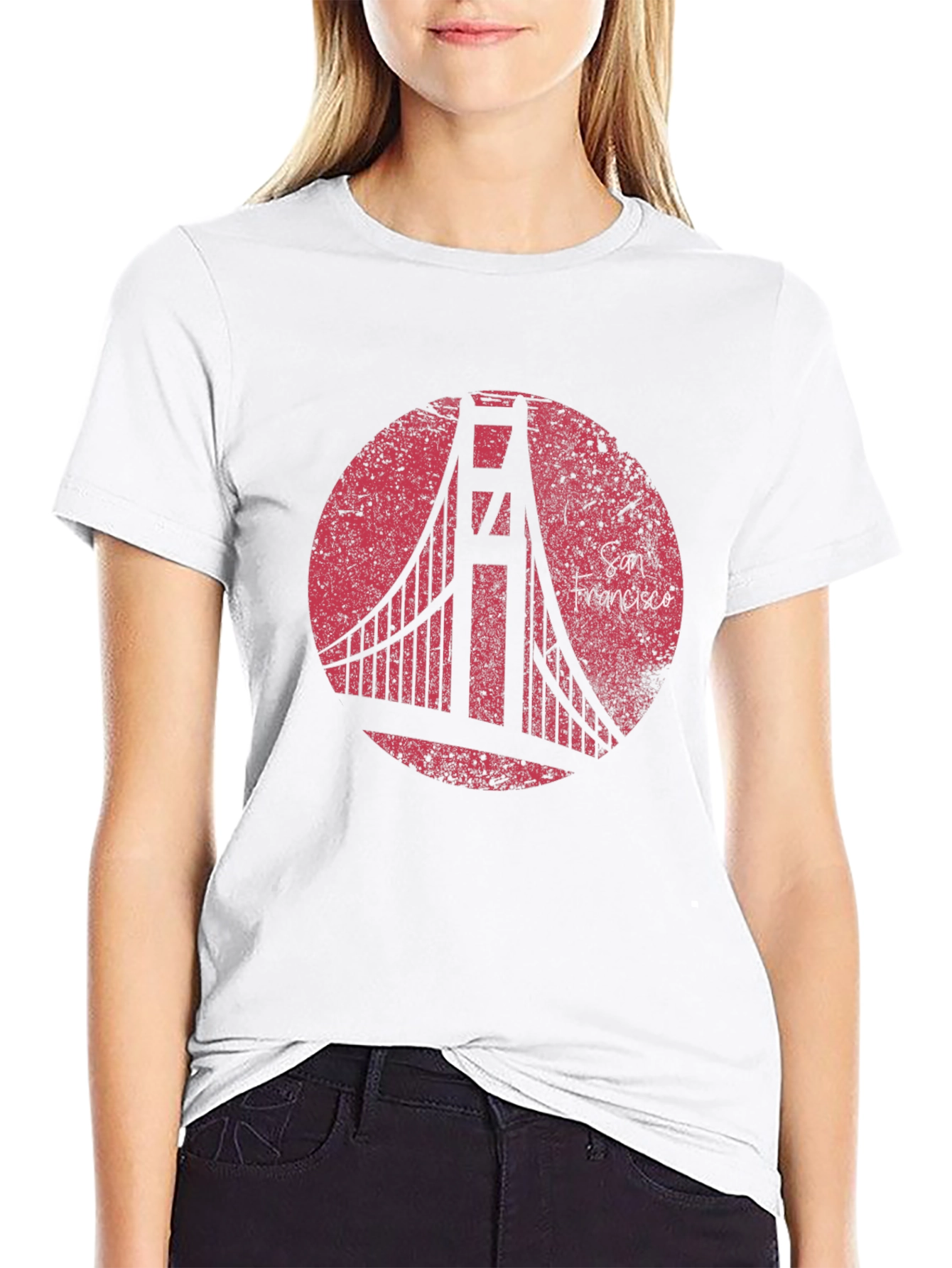 San Francisco Bridge Graphic T-Shirt - Black